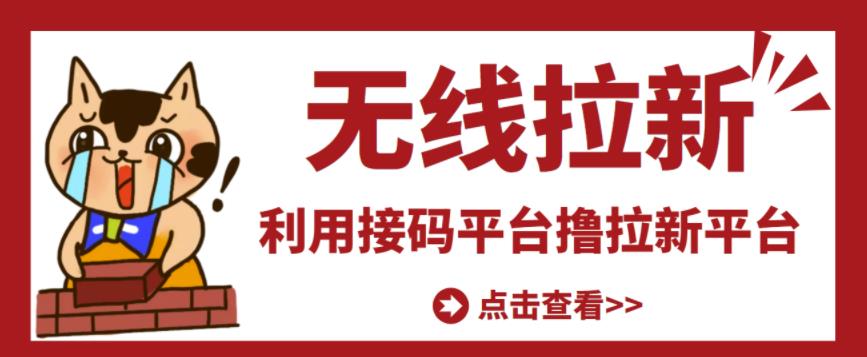 最新接码无限拉新项目，利用接码平台赚拉新平台差价，轻松日赚500 